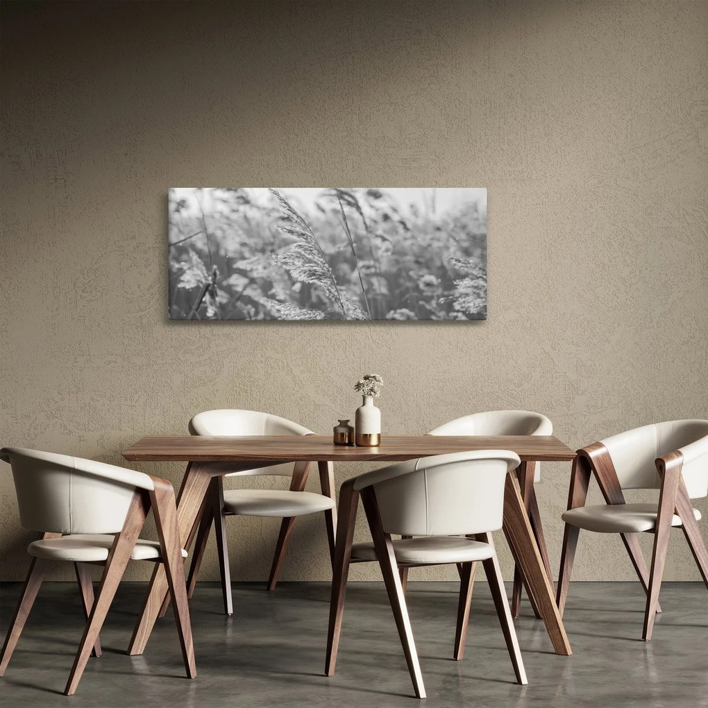 Obraz - Tráva vo vetre (120x50 cm)