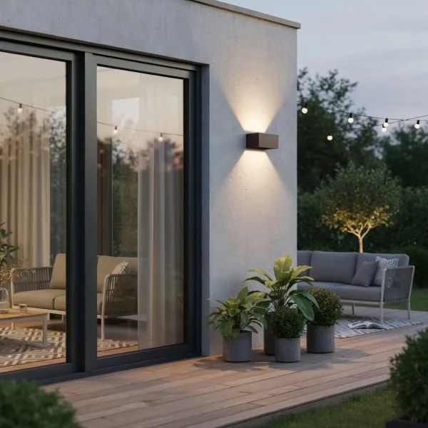 Ideal Lux - LED Vonkajšie nástenné svietidlo ATOM LED/25W/230V IP54 hnedá