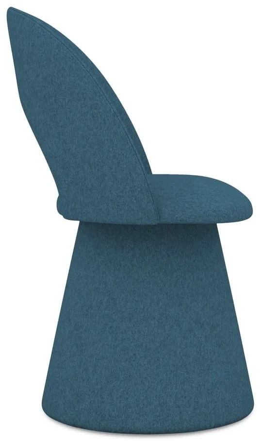 Modré čalúnené jedálenské kreslo Kalo – Makamii