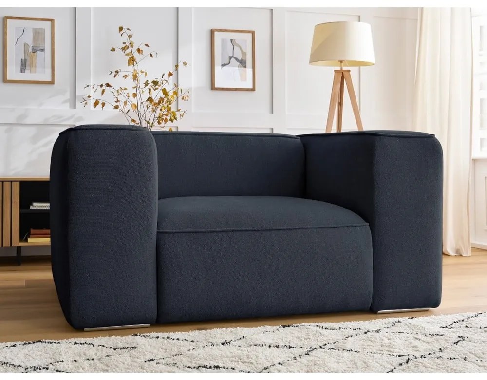 Tmavomodré kreslo Zephyr – Bobochic Paris