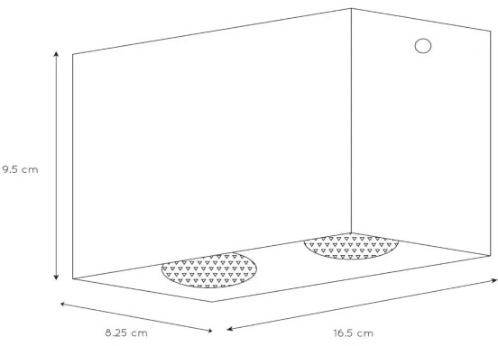 Lucide 09101/02/31 - Bodové svietidlo BODI 2xGU10/50W/230V