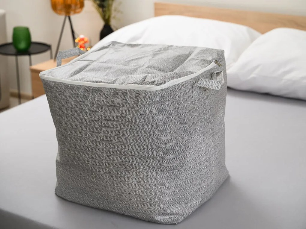 Organizér na oblečenie SENCA 110l sivý