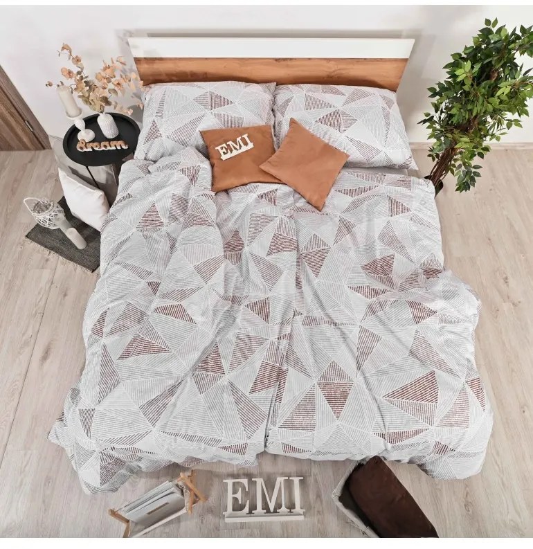 Obliečky bavlnené Megan EMI, Štandardný set jednolôžko obsahuje 1x 140x200 + 1x 70x90