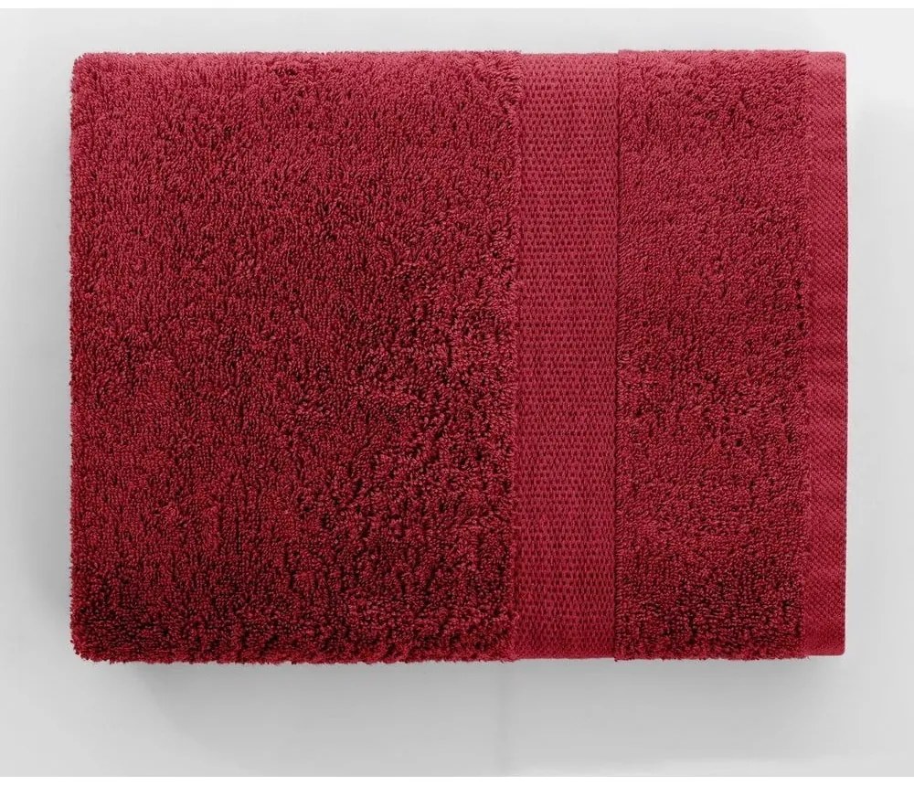 Červený uterák DecoKing Marina, 50 × 100 cm