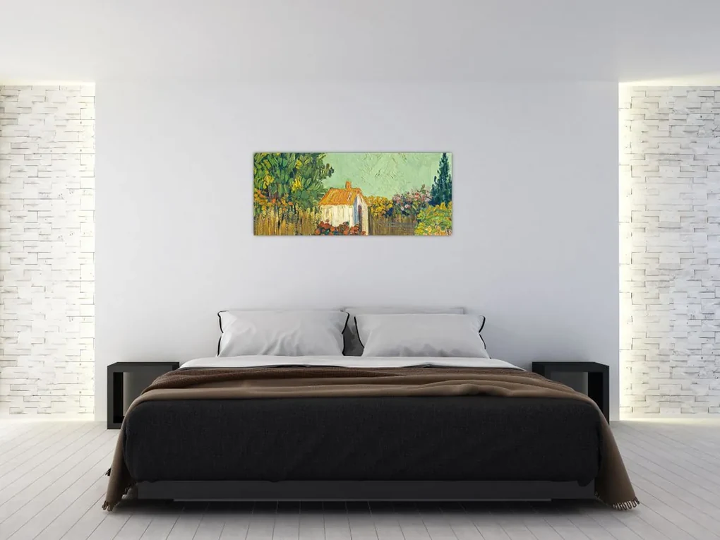Obraz - Imitator of Vincent van Gogh, Landscape, reprodukcia (120x50 cm)