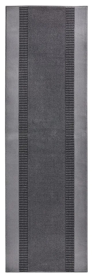 Sivý behúň Hanse Home Basic, 80 x 300 cm