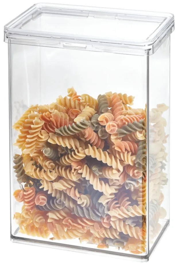 Transparentný úložný box iDesign The Home Edit, výška 22,9 cm