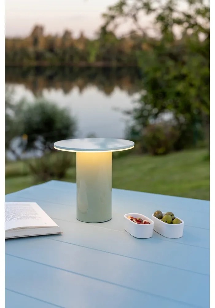 LED stmievateľná stolová lampa v mentolovej farbe (výška 18 cm) Fungo – Remember