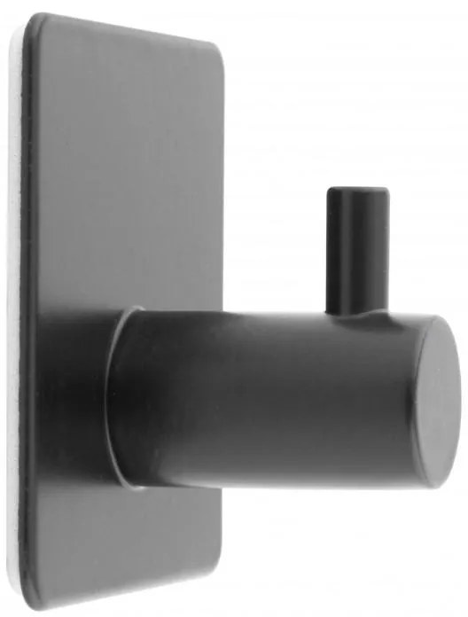 Erga Pad, samolepiaci háčik na uteráky 4,5x4,5 cm (4ks), čierna matná, ERG-YKA-CH.PAD-4-BLK
