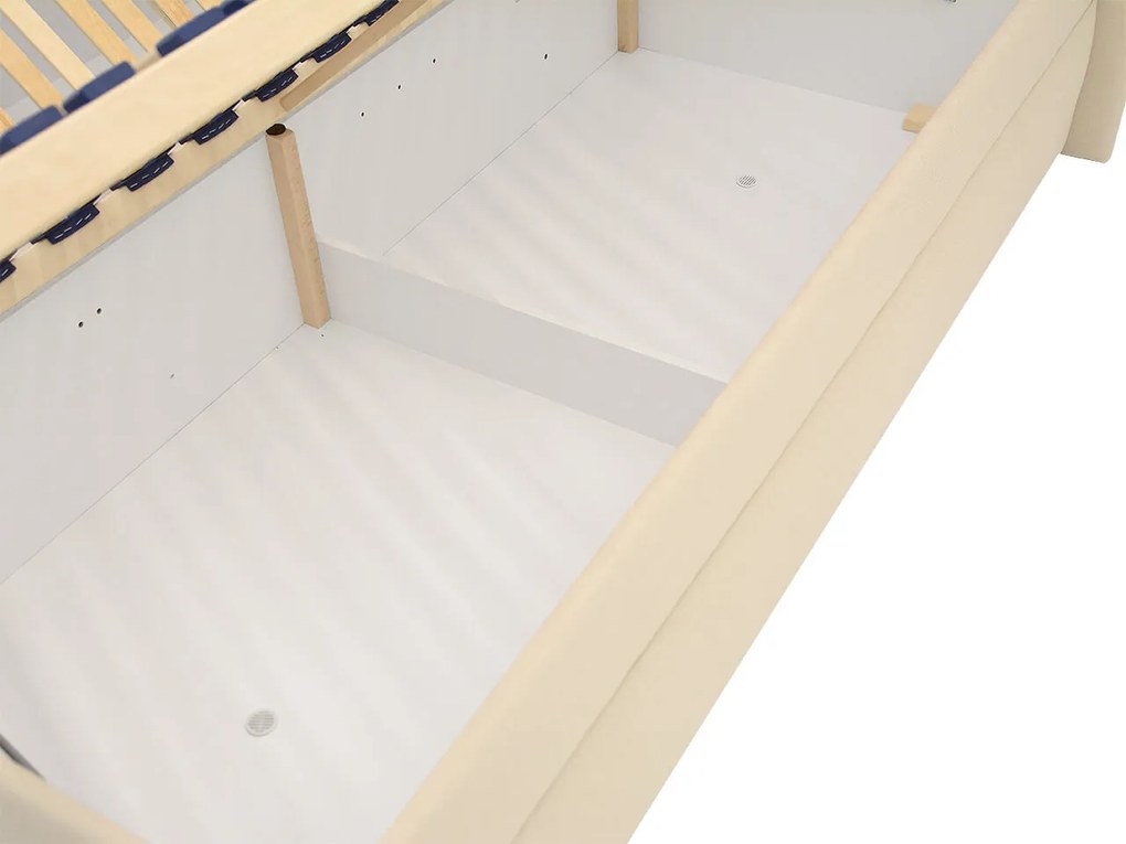 FINES čalúnená posteľ Koska 180x200 modrá