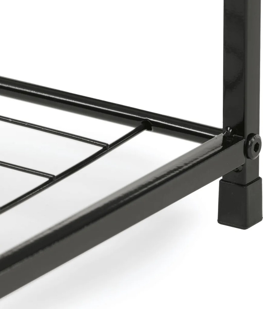 Skrinka na topánky s 2 policami, staré drevo