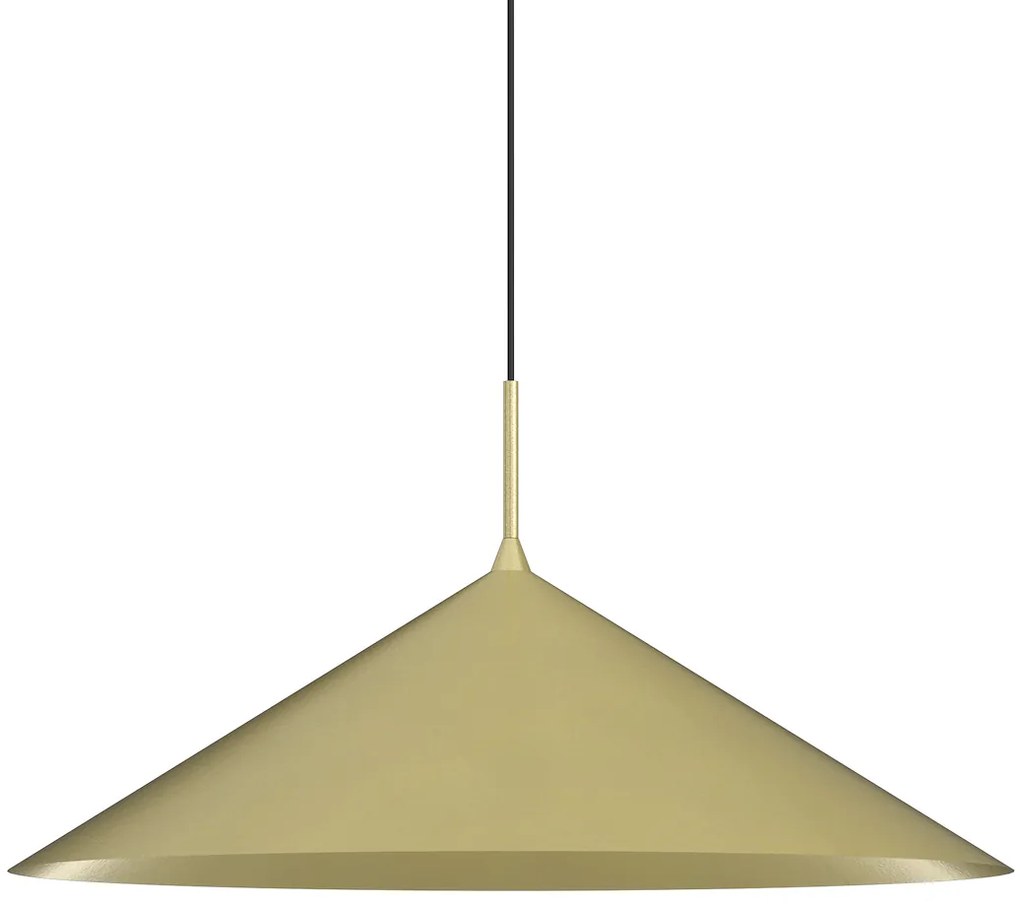 Závesné svietidlo Capital, 1x zlaté kovové tienidlo, (fi 60cm), b