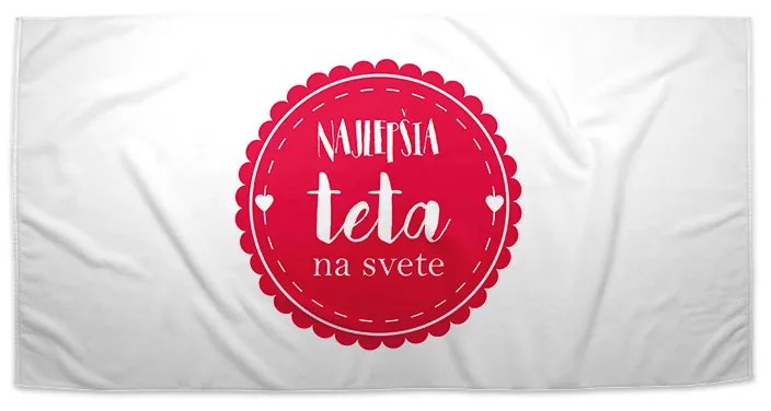 Sablio Uterák Najlepšia teta na svete - 70x140 cm