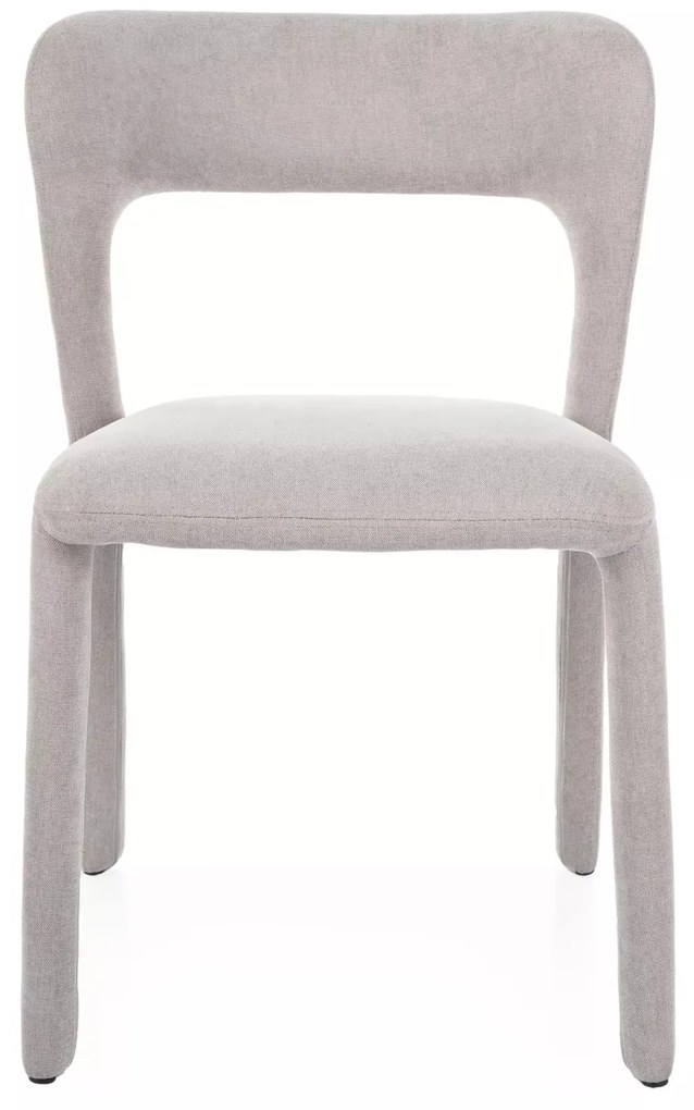 Čalouněná jídelní židle Vico světle šedá