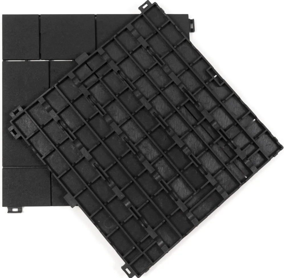 Gumová dlaždica STONE MOSAIC 30 x 30 cm, antracit MHEU5100103