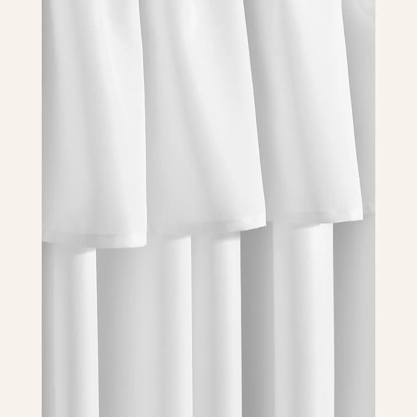 Dekorstudio Dekoračný záves MIA na dekoračné kolieska - biely Rozmer závesu: 140x250cm