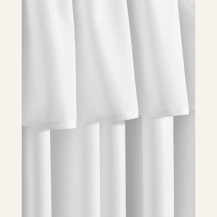 Dekorstudio Dekoračný záves MIA na dekoračné kolieska - biely Rozmer závesu: 140x260cm