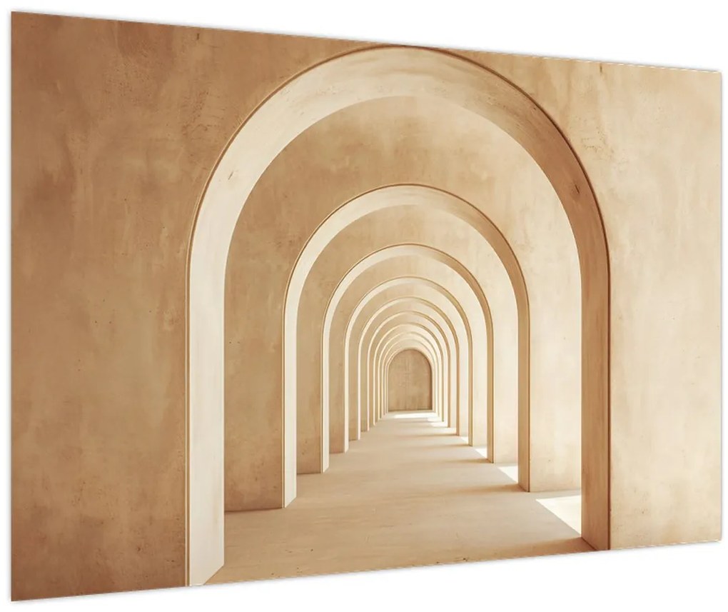 Obraz - Béžový priechod (90x60 cm)