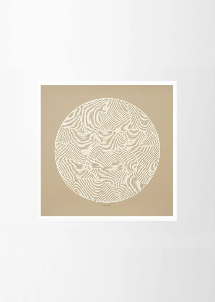 THE POSTER CLUB Autorský plagát Moon No. 01 by Little Detroit 50 x 50 cm