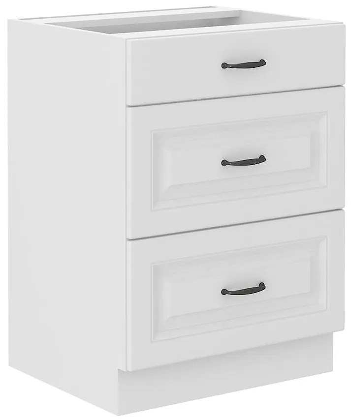 Kuchynská skrinka STILO biely mat/biely 60d 3s bb