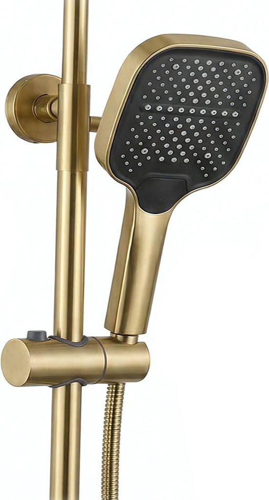 Rea Arlo, sprchový set s vaňovou výlevkou, zlatá matná, REA-P7441