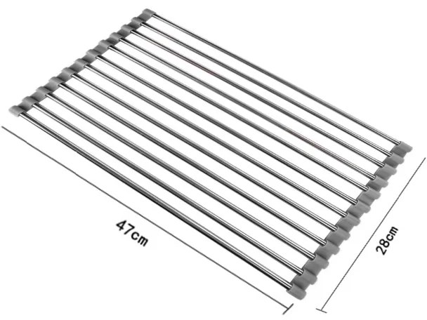 Mexen príslušenstvo, zvíjací odkvapávač pre kuchynský drez, šedá, 660949-71