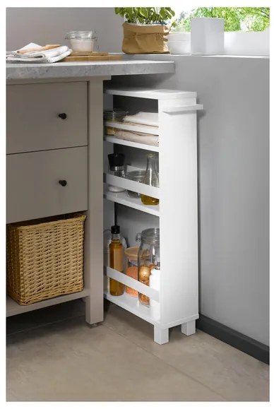 Livarno home Kuchynský vozík (biela) (100376381)