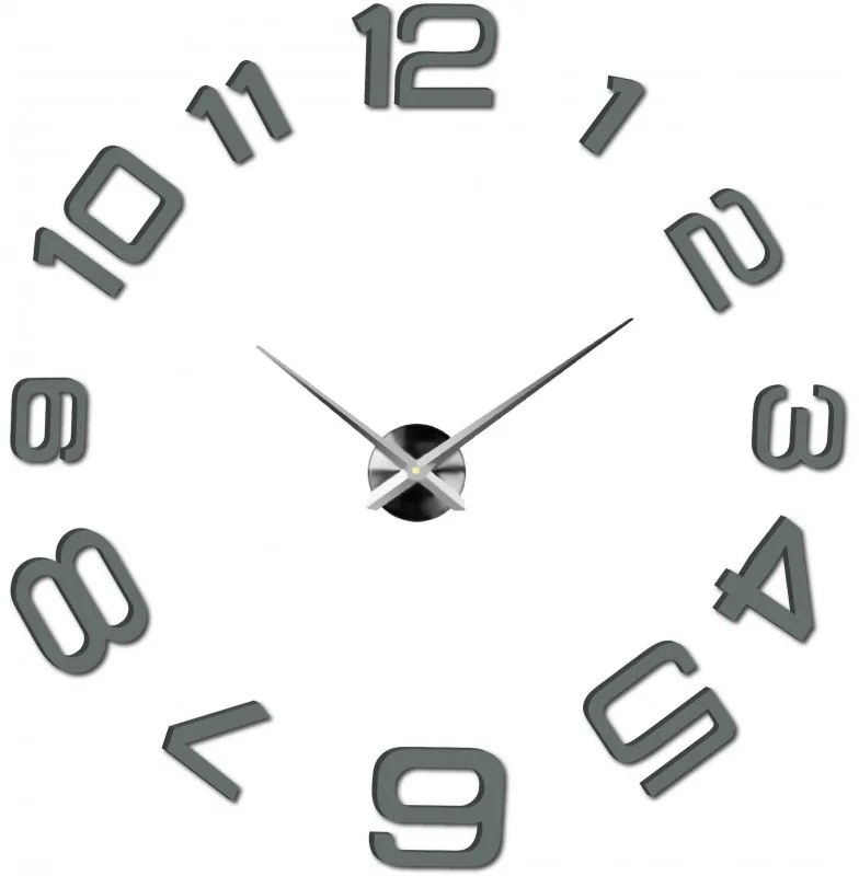 Moderné nalepovacie nástenné hodiny | 3D hodiny 12S053-Wanduhr HEU-