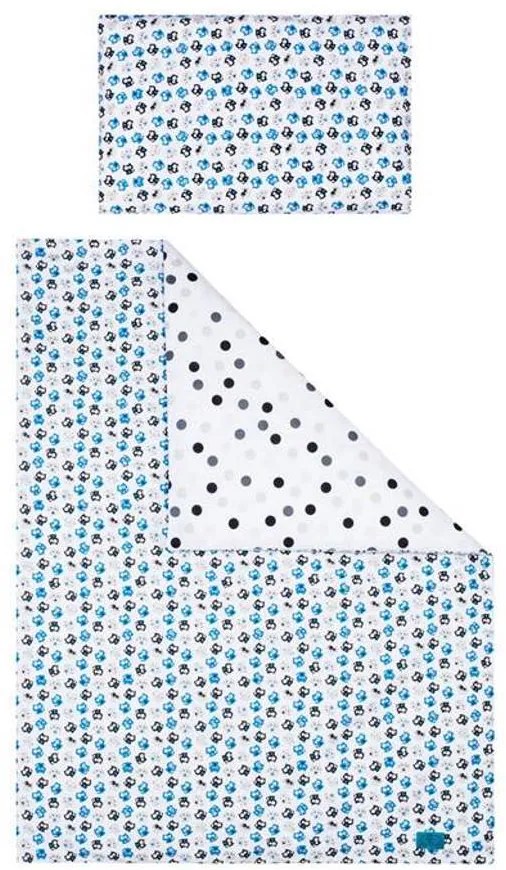 6-dielne posteľné obliečky Belisima Mačiatka 100/135 modré