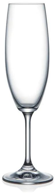 Bohemia Crystal Poháre na šampanské Lara 40415/220ml (set po 6 ks)