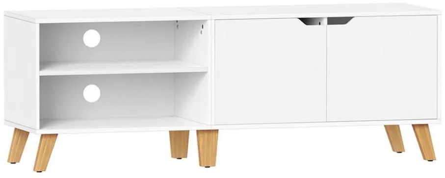 Televízny stolík BASTOR biely