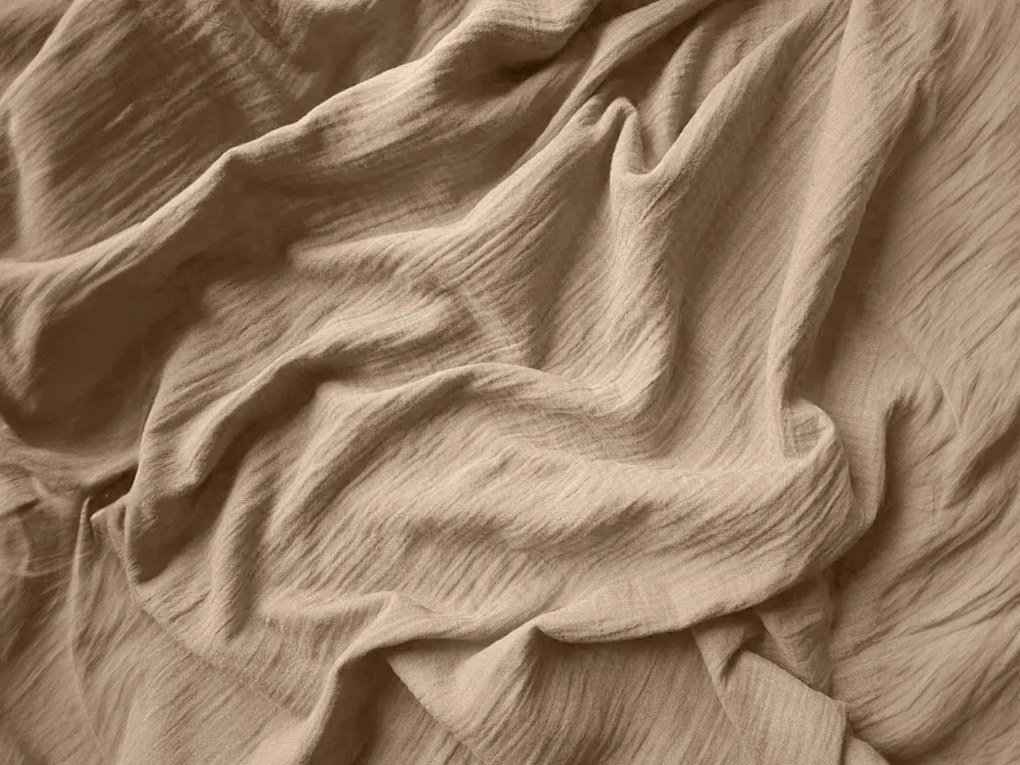 Mušelínové obliečky PURELY svetlohnedé Rozmer obliečok: 80 x 80 cm | 155 x 220 cm
