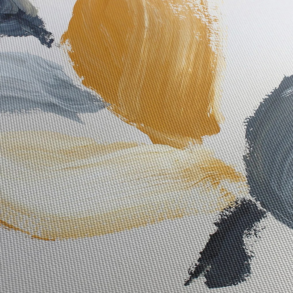 Obraz - Minimalistická maľba (s hodinami) (90x30 cm)
