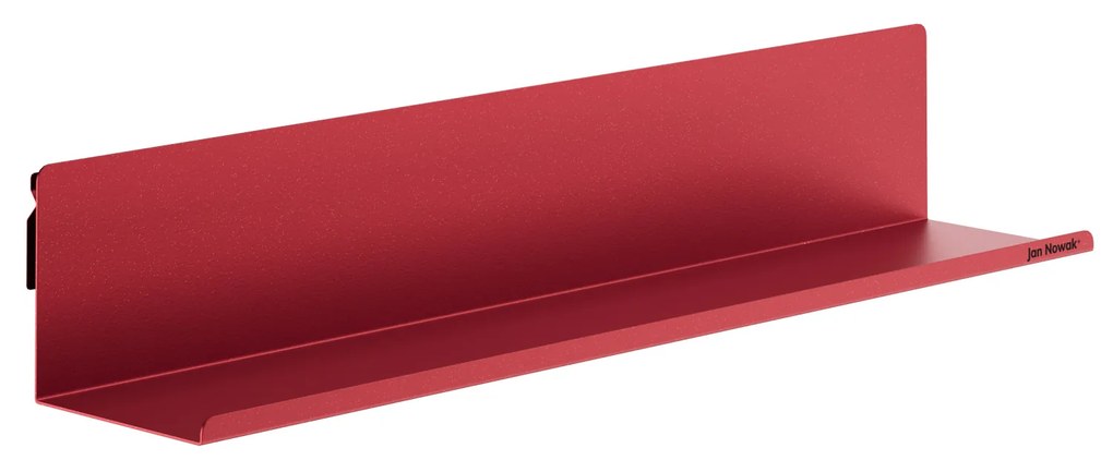 Polica závesná kovová červená, 700 mm: JOANNE Modern