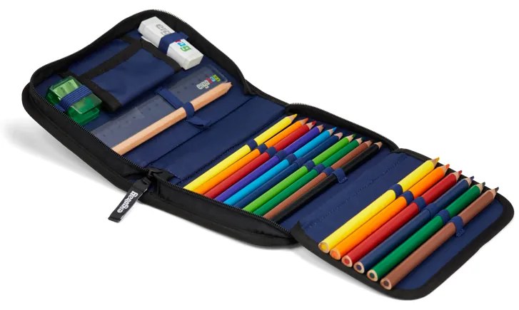 Školský peračník Ergobag - Black reflexný