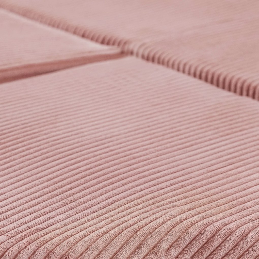 Kvetinová podložka 115x115x5cm, ružová, prémiový mančester