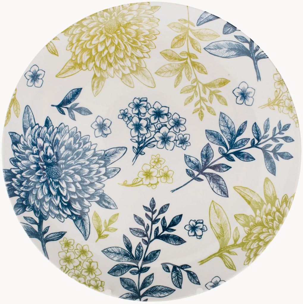 Porcelánové plytké taniere Amaranta, 6 ks
