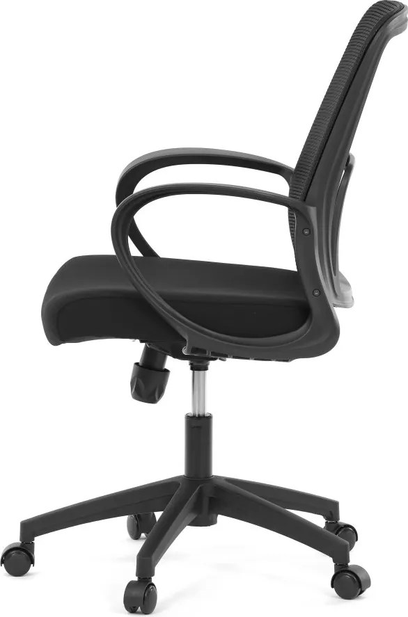 Kancelárska otočná stolička NERO — látka, čierna