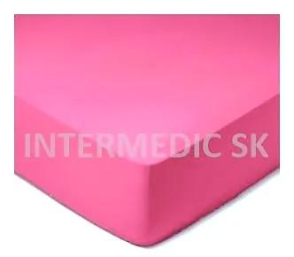INTERMEDIC Posteľná plachta Jersey 200x240 cm - 009 - Ružová