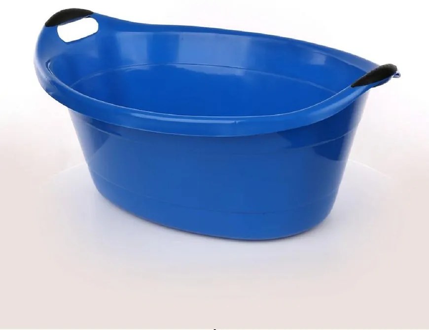 Oválna modrá vaňová misa 40l