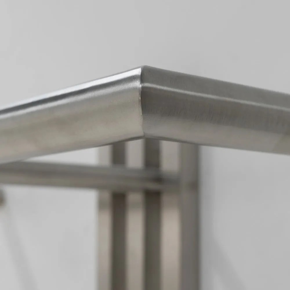 Kovový nástenný vešiak v striebornej farbe 65 cm Senza – Spinder Design