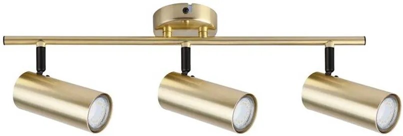Candellux Mosadzné stropné svietidlo Colly pre žiarovku 3x GU10 93-01733