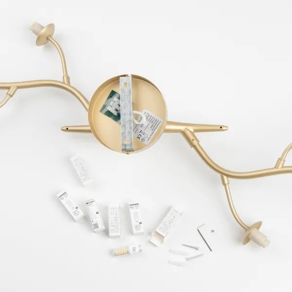 Brilagi - LED Prisadený luster MISTEL 6xG9/3W/230V zlatá/biela