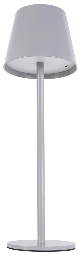Toolight Toolight, dotyková LED nočná stolná lampa 5W, 3 farby svetla, USB napájanie, APP1369-T GREY, šedá, OSW-08631
