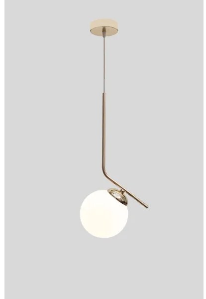 Luster na lanku FIRA 1xE27/60W/230V zlatá