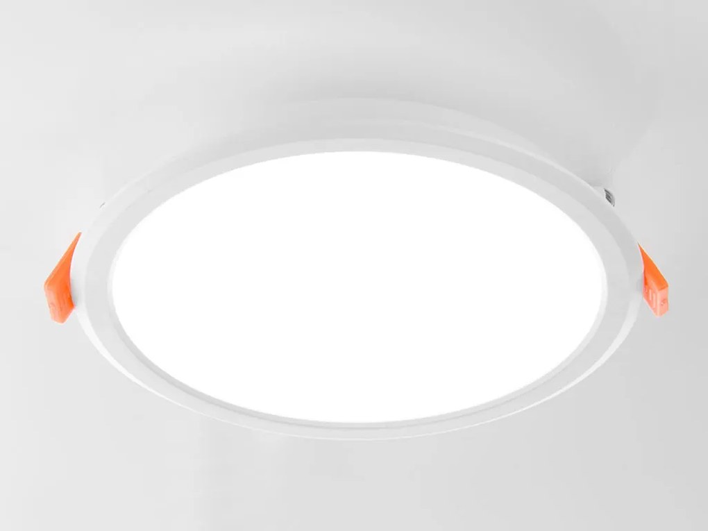 LED2 Zápustné bodové LED osvetlenie EASY, 6W, teplá biela, okrúhle, biele
