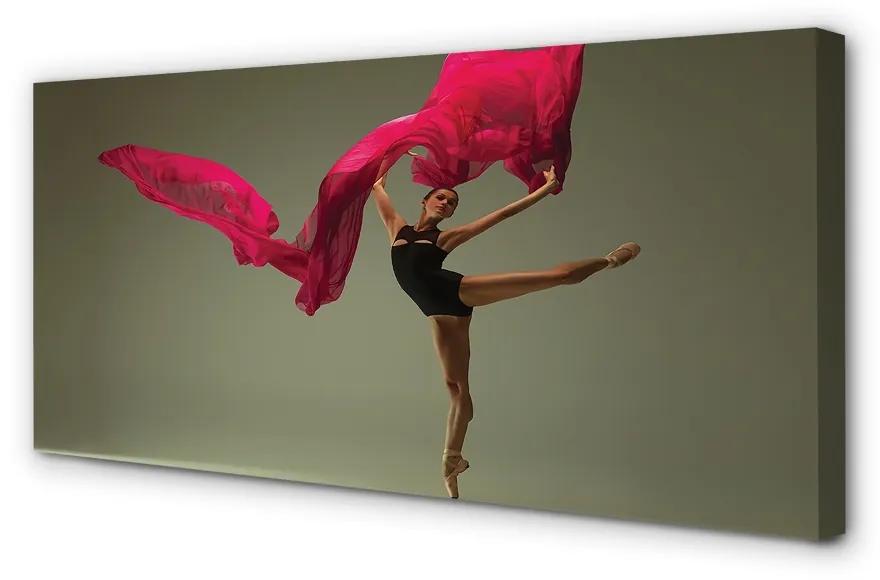 Obraz canvas Baletka ružová Materiál 125x50 cm