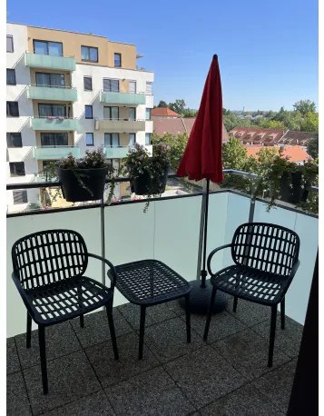 Doppler POLIKORO - balkónová plastová sedacia súprava - 2. akosť (N520)