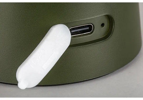 Rabalux 76038 - LED dotyková stmievateľná vonkajšia lampa MIREO 1,5W/5V IP44 1200 mAh USB zelená