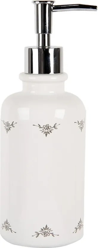 Keramický dávkovač na mydlo s pumpičkou La Belle Vie - Ø 9*20 cm / 350 ml
